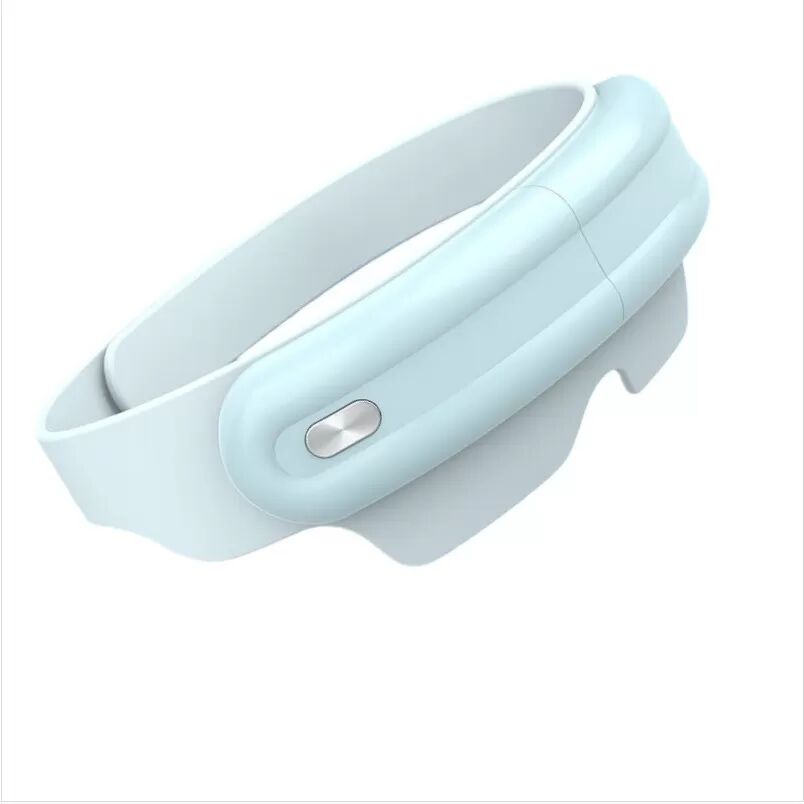 INF Luftdruck, Vibration, Wärme, Bluetooth Augenmassagegerät mit Musik & Sprachausgabe Blau
