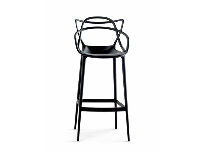 Kartell Hochstuhl Masters Stool schwarz, Designer Philippe Starck & Eugeni Quitllet, 57x109x47 cm