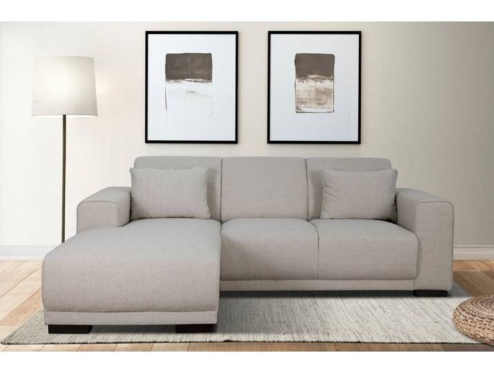 OTTO home Ecksofa BORNHOLM L-Form, B: 234 cm - OTTO. Verlässliche Qualität., Recamiere links oder rechts bestellbar, Wellenfederung, inkl. 2 Kissen