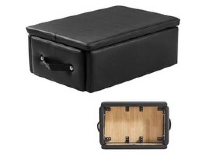 VEVOR Boîte de Reformer Pilates 62,5x43,5x24 cm, Boîte d’Assise pour Reformer en PU et Bois, Accessoire d'Équipement Pilates pour Améliorer la Force, l'Équilibre et l'Amplitude des Mouvements, Gym