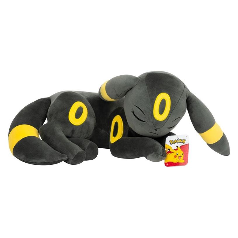 Jazwares Pokemon Plüsch schlafender Umbreon / Nachtara (22 cm) (PKW4590)
