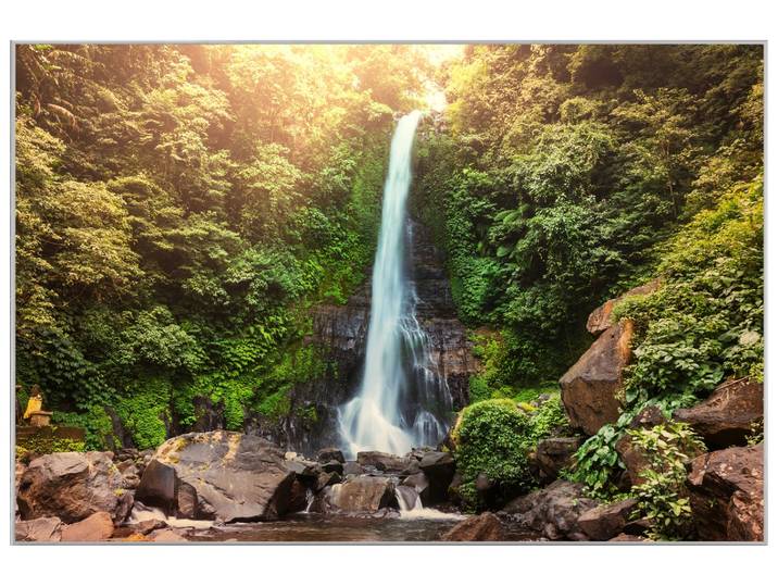 Bild mit Rahmen Wasserfall image LAND