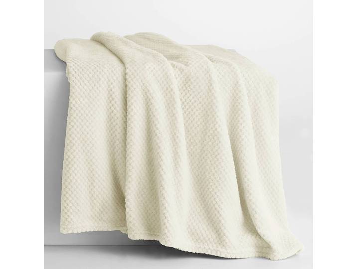 Kuscheldecke Enry 150 x 200cm Beige/Creme Microfaser