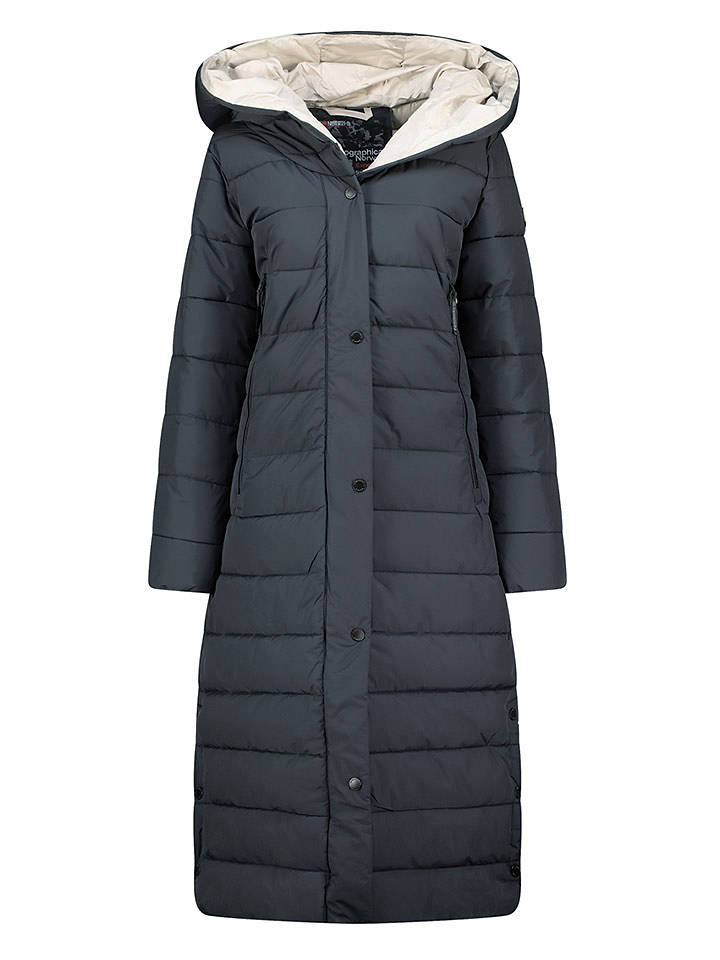 Geographical Norway Steppmantel in Dunkelblau - L