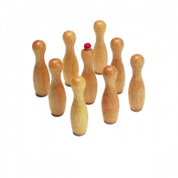 Weible Kegelsatz für Tiroler Tischkegelspiel - groß - 6 cm 246603