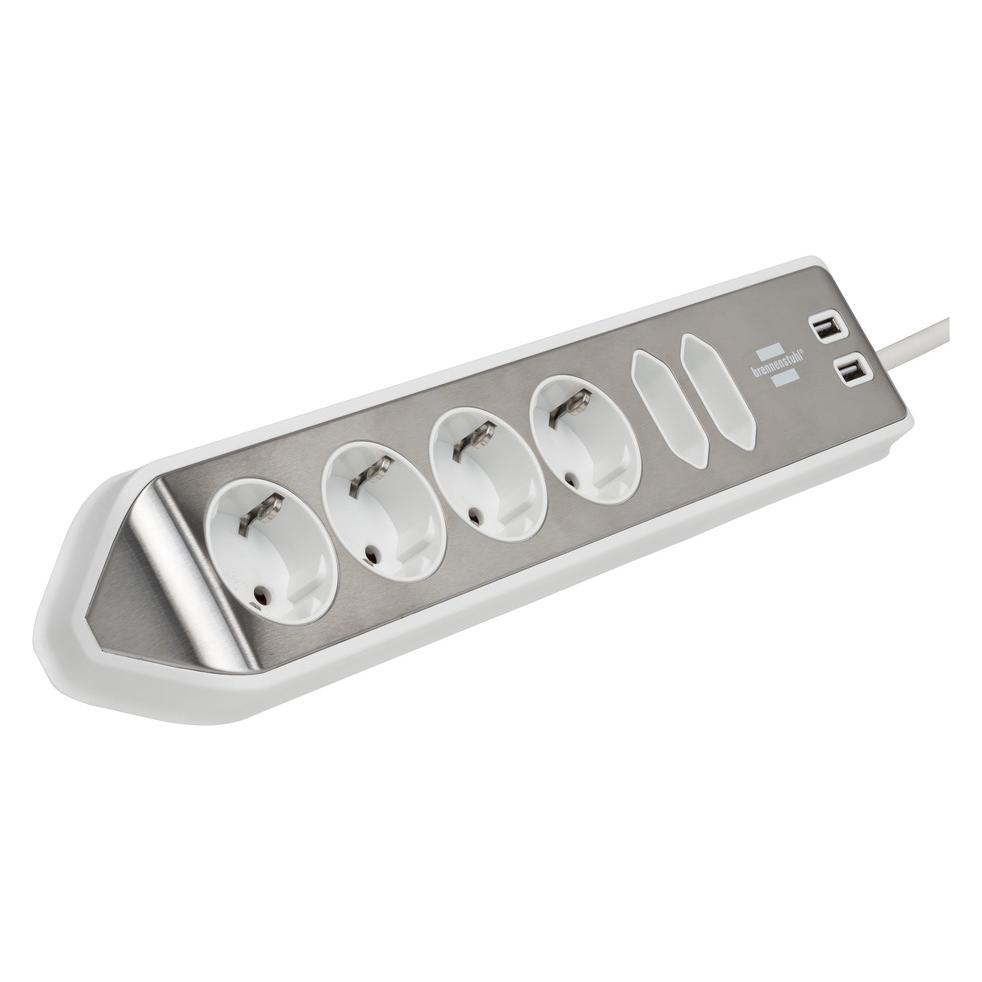 Brennenstuhl estilo Eckstedoleiste 6-fach (6x, CEE 7/16, 2 m) (1153590620)