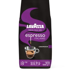 Lavazza Kaffee Espresso Cremoso, ganze Bohnen, Arabica & Robusta, 1 kg
