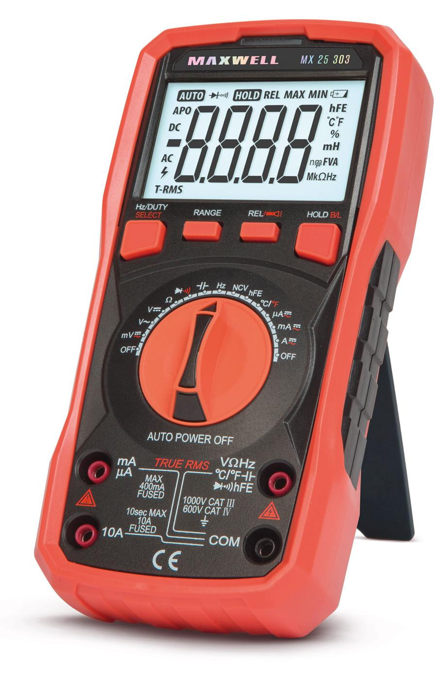 Digitale multimeter met True RMS, temperatuur- en frequentiemeting MX 25303