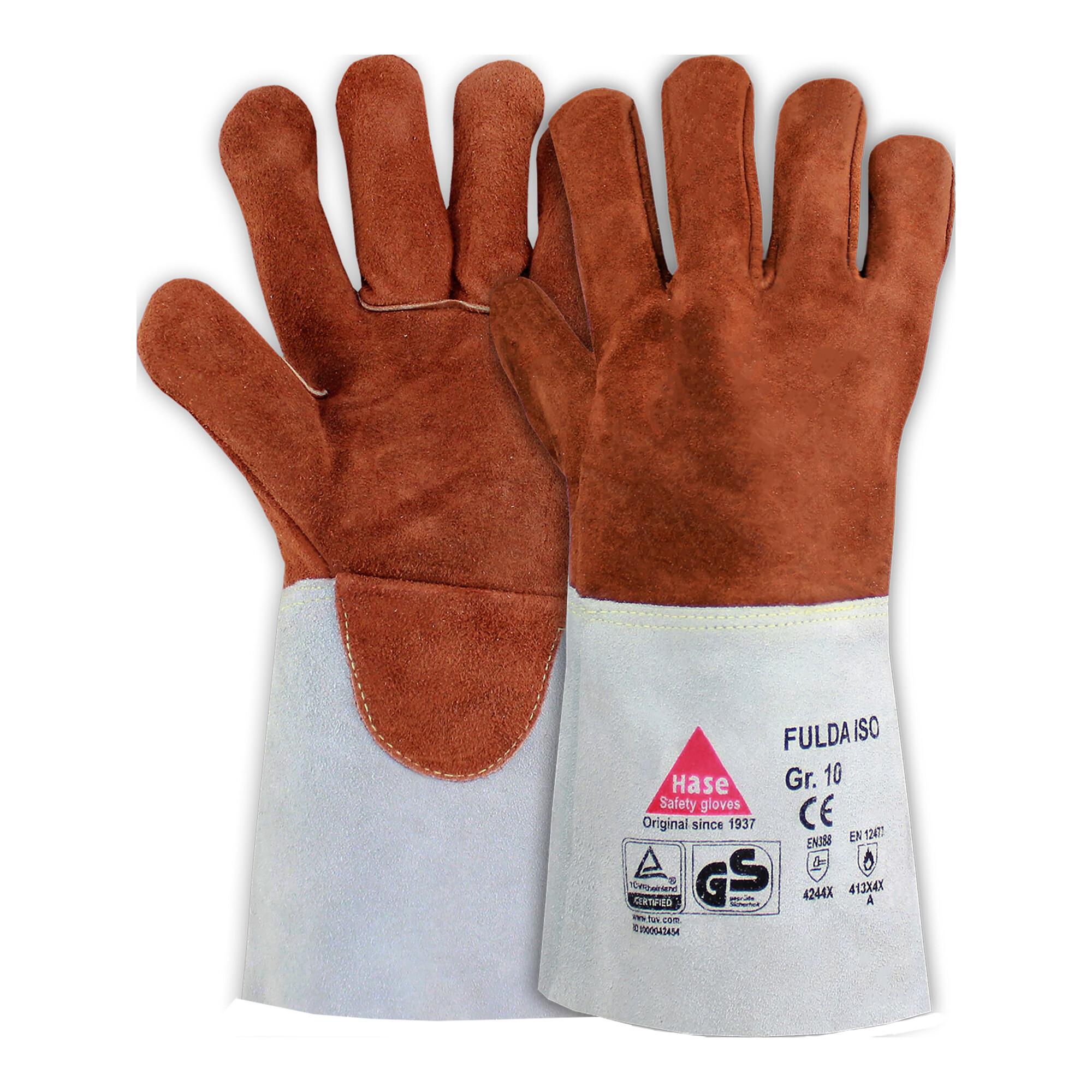 Hase Fulda-Iso Schweißerhandschuh aus Sebatanspaltleder Größe 11 (366220-11)