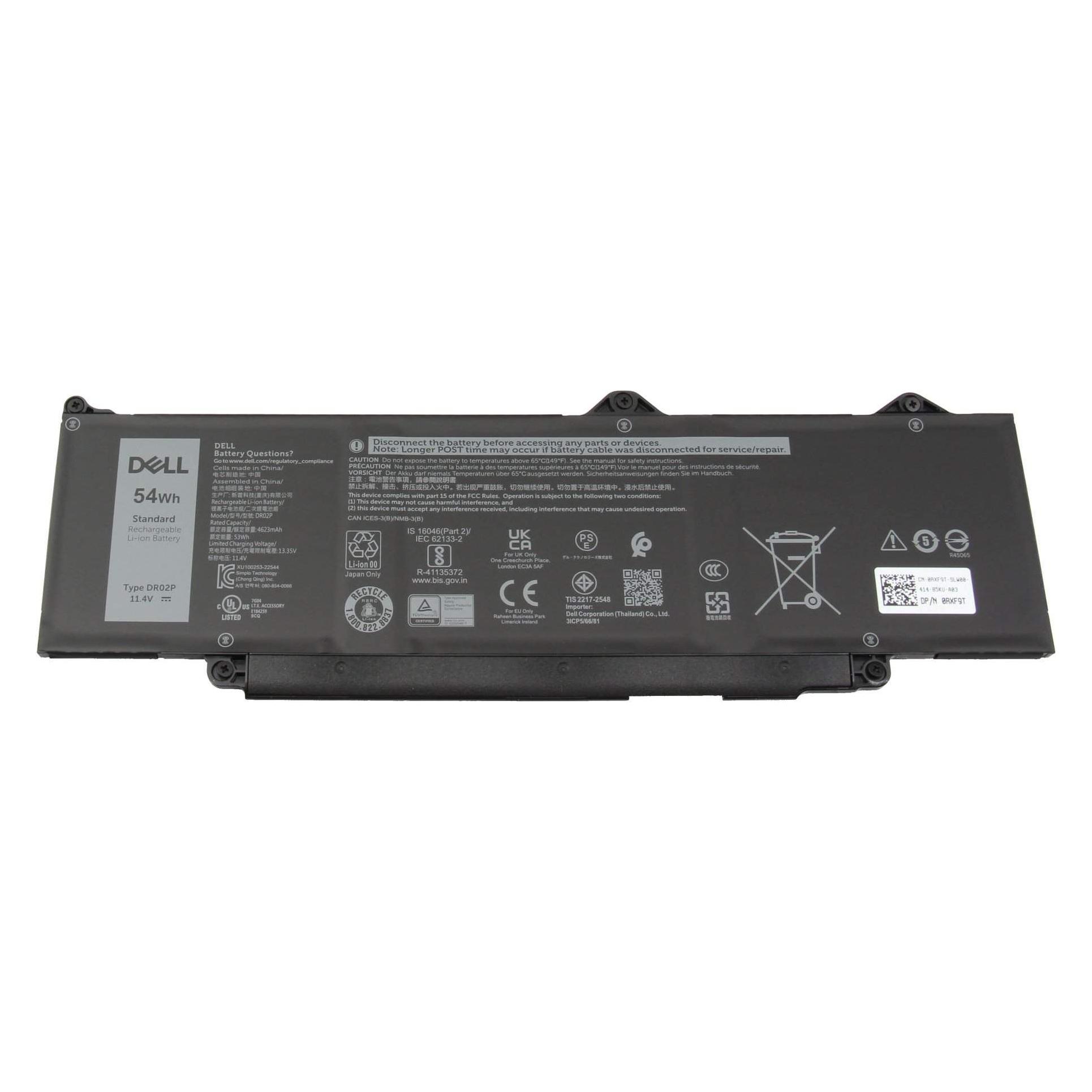Dell BTRY,PRI,54WHR,3C,LITH,SMP,REN (3 Zellen, 4623 mAh) (9HKT5)