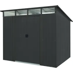 Pergart Metallgerätehaus Lübeck II 86 - 89 224 x 181 cm (Modell 86) anthrazit