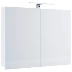Spiegelschrank Badinos Weiß mit LED
