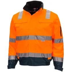 AS Arbeitsschutz Nitras Warnschutz Pilotenjacke | Gr. L | orange | Warnschutzjacke