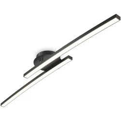 LED Deckenleuchte, schwarz, 2xLED/6W