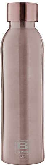 Bugatti B Bottle Twin 500ml Thermal Water Bottle Rose Gold Brushed