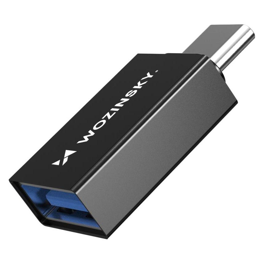 Wozinsky W10GY1S USB-C - USB-A 3.2 10Gb/s Adapter - Schwarz (1409315874)