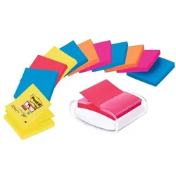 Post-it Super Sticky Haftnotizen »Z-Notes« 76 x 76 mm, 12 Stück mehrfarbig