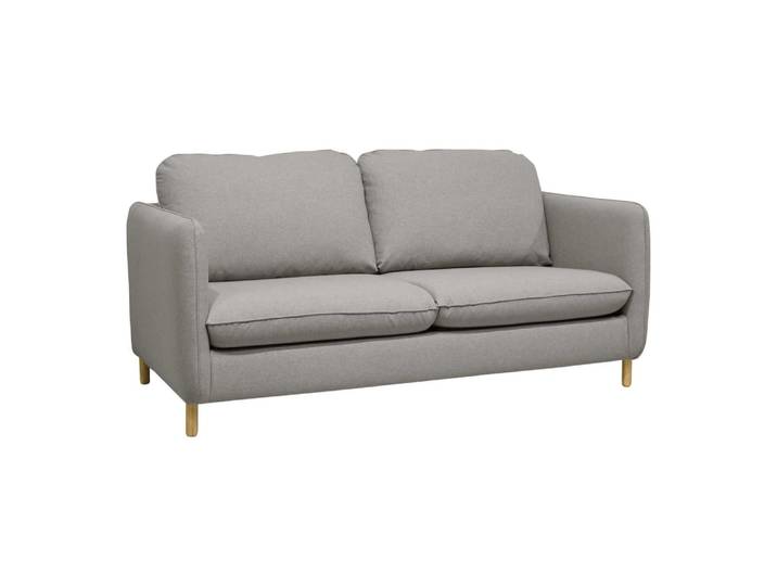Canapé convertible en tissu gris clair