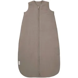Meyco Baby Ganzjahres-Schlafsack Musselin pre-washed 2.0 TOG, braun, 70