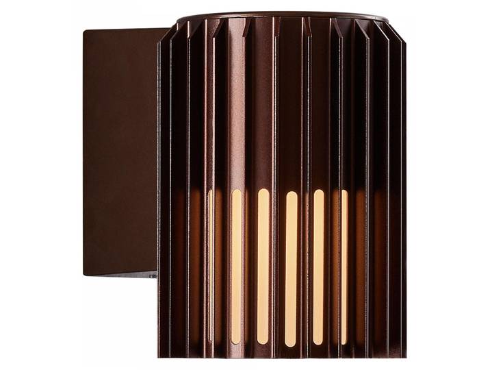 NORDLUX Aludra applique murale extérieure IP54\, Variante : Ø 124 x 168 x 174 mm\, E27\, 15 W\, métal brun