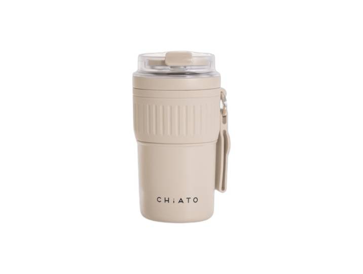 CHiATO Home hotSIP Oat Cream Thermo-Reisebecher, 400 ml – Creme