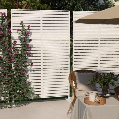 Lumibee 2Set Patio Outdoor Privacy Metal Screens and Panels
