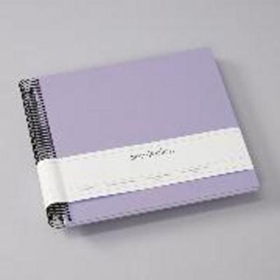 Spiralalbum Medium weiß lilac silk, Sonstige von , Semikolon