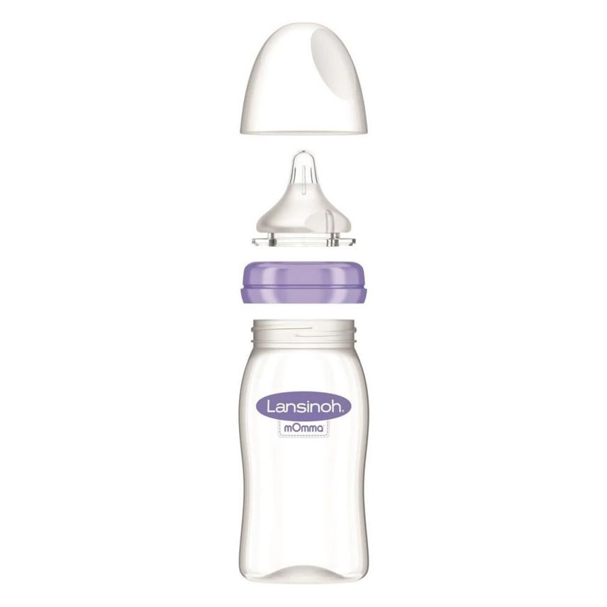 Lansinoh Weithalsflasche mit NaturalWave Sauger (240 ml) (77150)