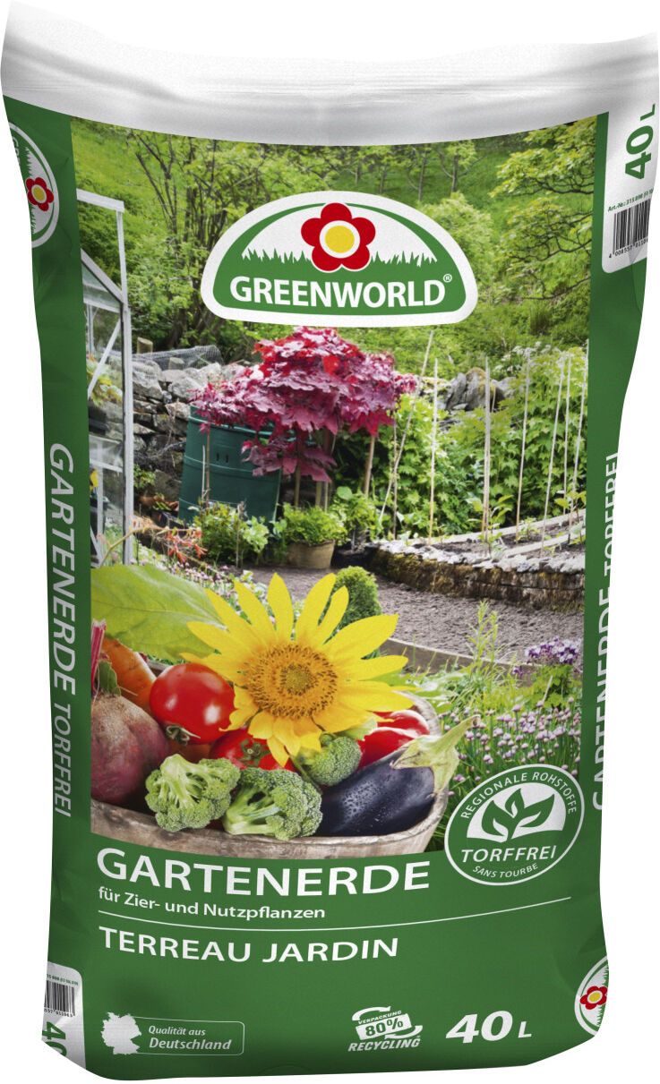 ASB Greenworld Greenworld Gartenerde Torffrei 40 L