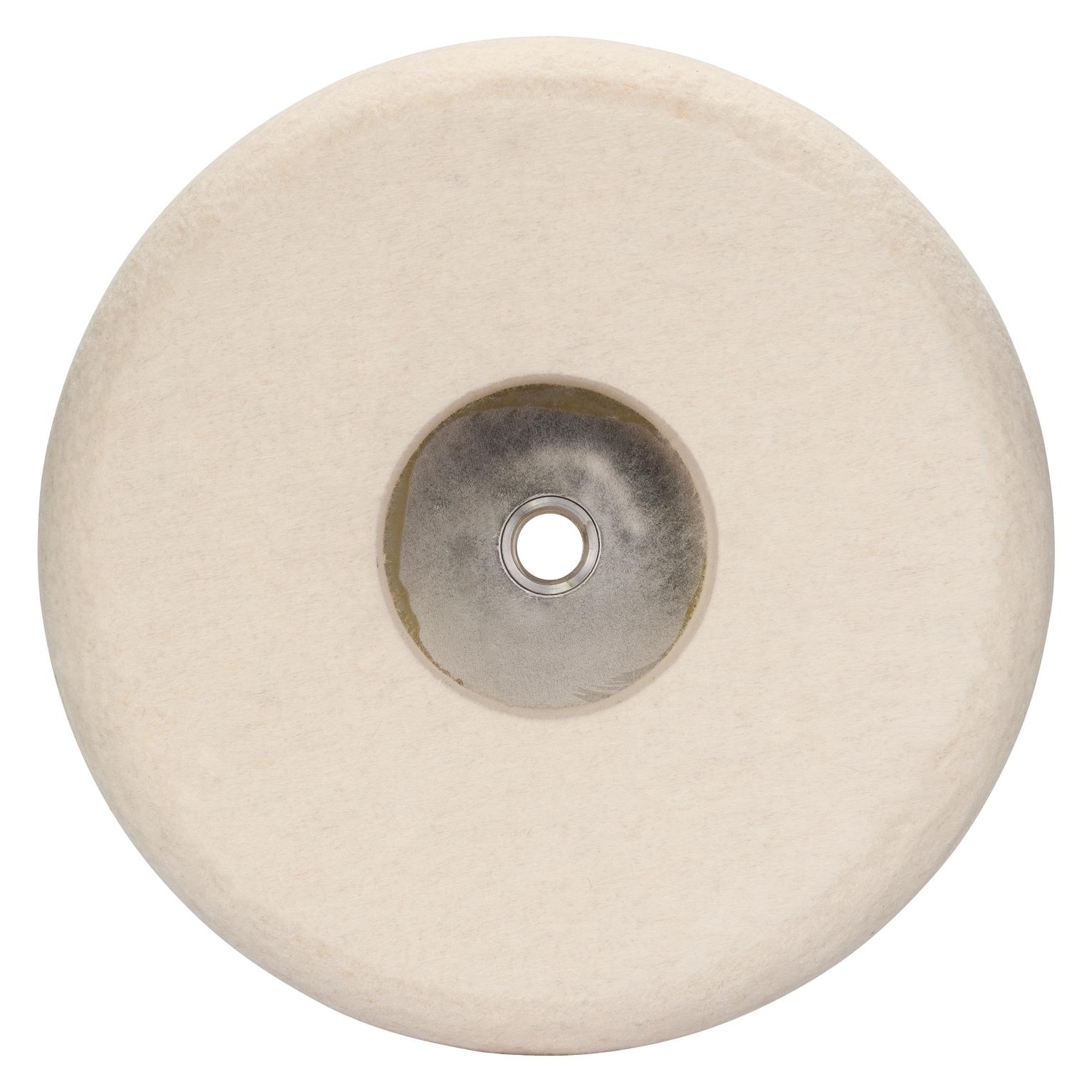 Bosch Professional Zubehör Filzpolierscheibe mit Gewinde M 14, 180 mm (1608612002)