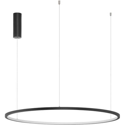 NOVA LUCE LED-Hängeleuchte "TARQUIN", schwarz, 1, Ø 80cm, 1 Stk., Leuchten, Mit Leuchtmittel; Höhenverstellbar