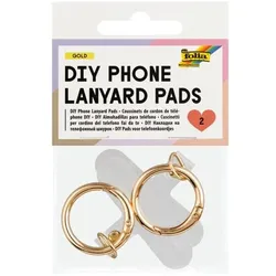 folia Lanyard Pads »DIY Phone« 2 Stück gold
