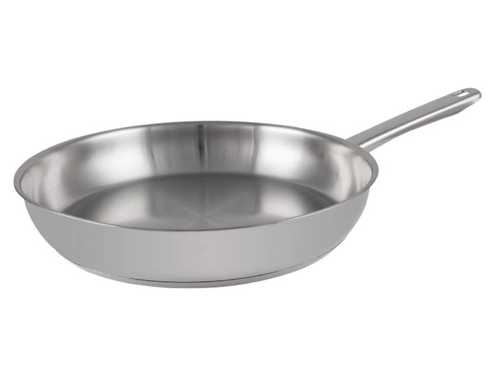 Poêle en Acier inoxydable, D28 cm, compatible induction