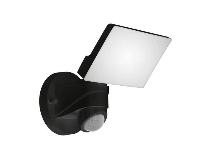 Eglo Aussenleuchte, Schwarz, Kunststoff, rechteckig, 18x26 cm, Bewegungsmelder, Lampen & Leuchten, Aussenbeleuchtung, Aussenleuchten