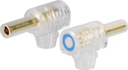 TRU Components Bananenstecker Buchse, gewinkelt Stift-Ø: 4mm Schwarz 1St.
