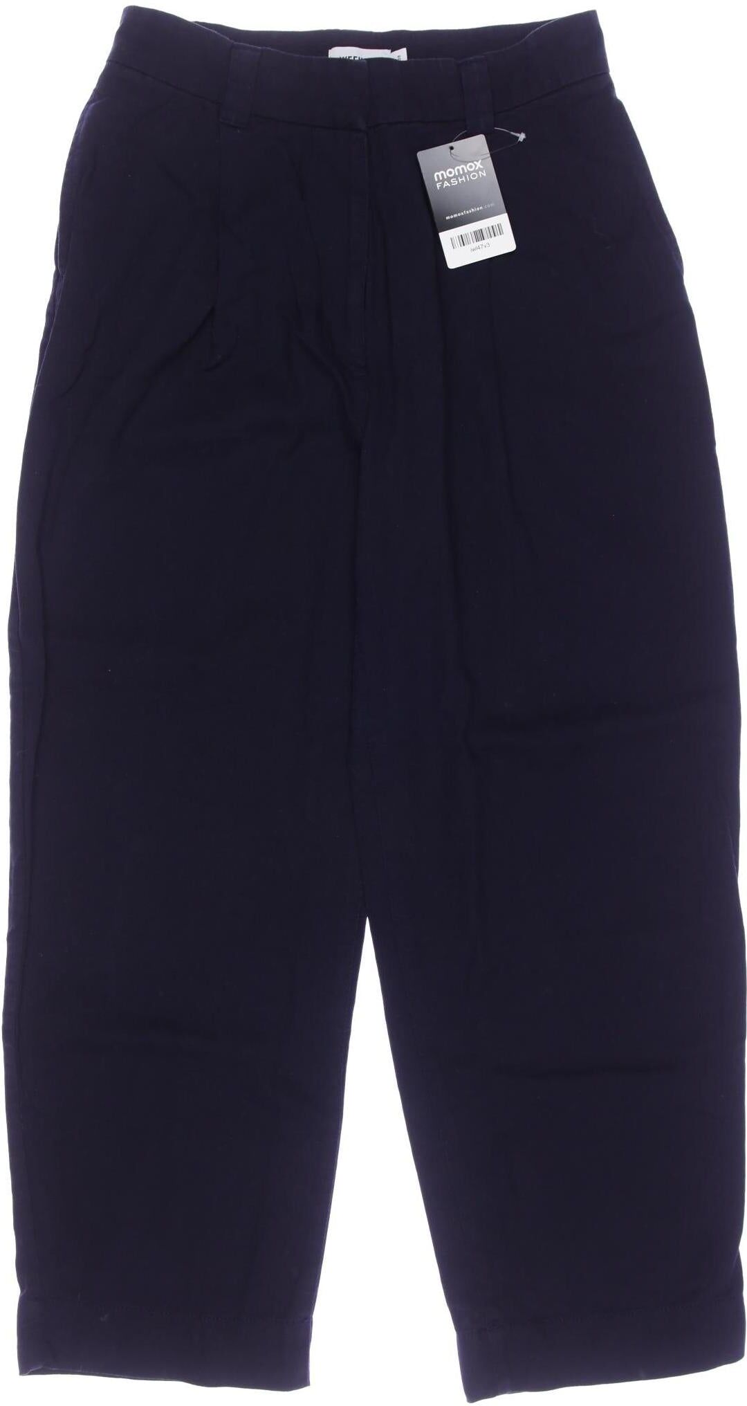 Weekday Damen Stoffhose, Marineblau, Gr. EU 38, Baumwolle - Second Hand
