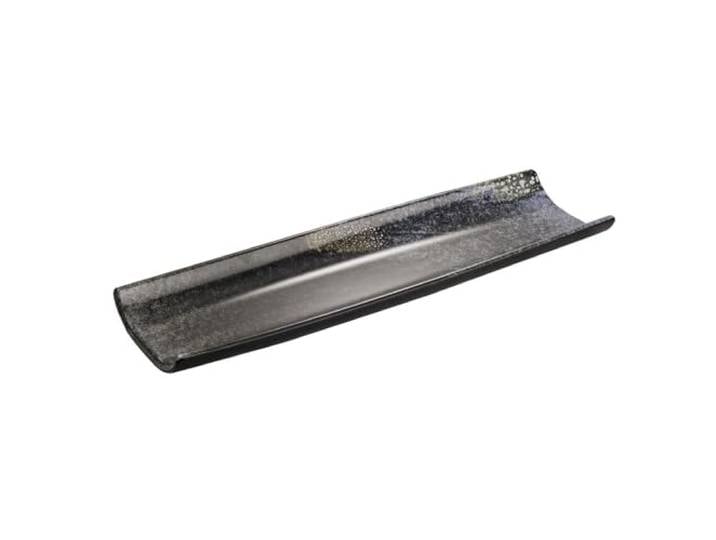 APS 85563 Plateau/planche à sushis UMI - mélamine noire\, 41 x 13 cm\, empilable