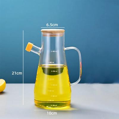 Uplift Treasures Glass Oil Dispenser Bottle With Handle And Scale 900ml