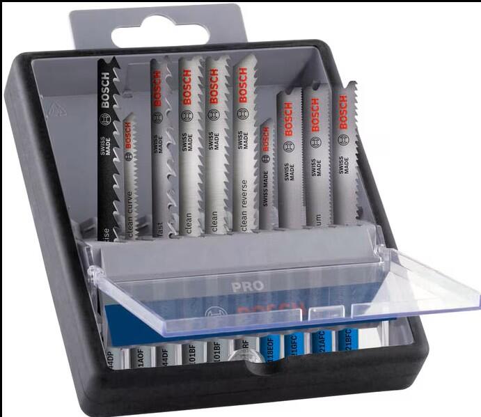 BOSCH PRO Wood and Metal Stichsägeblätter-Set 10-teilig 2607011943