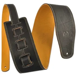 Harvest Premium Bassgurt Cow Floater Long Black - Gitarrengurt