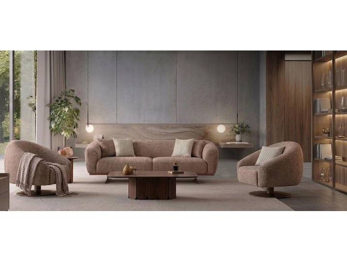 Xlmoebel Polstergarnitur Sofa Sessel Braun modern bequem komfortabel praktisch geräumig