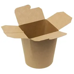 MONOUSO - Döner Box aus Papier Kraft 450ml (250 Stück)