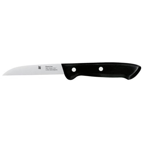 WMF Gemüsemesser Classic Line silber, schwarz glänzend, Klinge: 8,0 cm