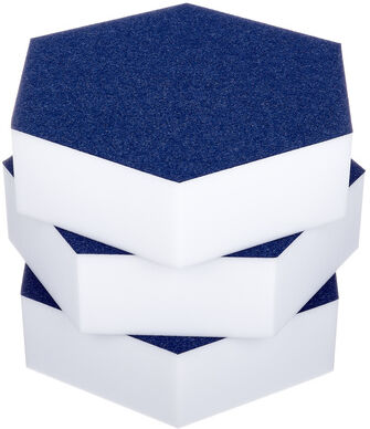 t.akustik Hexagon Melamine Dark Blue 75 Dunkelblau
