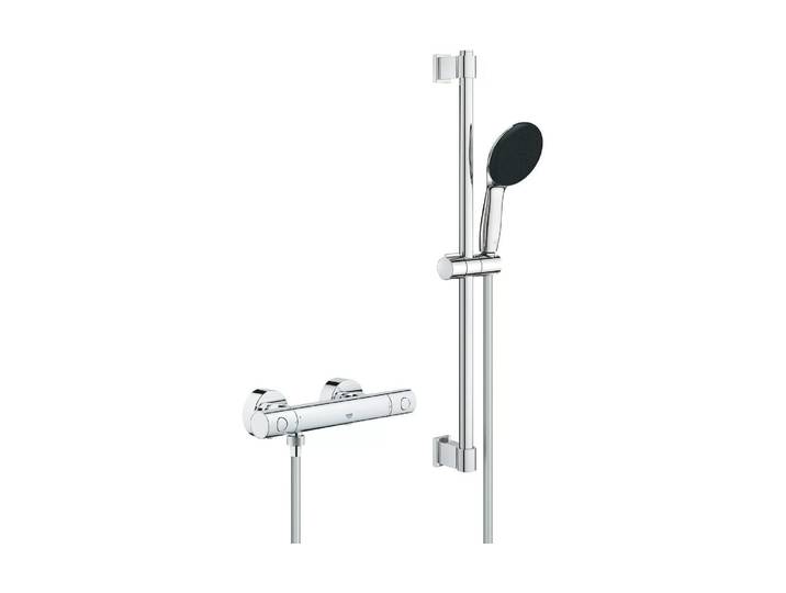 Duscharmatur GROHE Precision Get, 600 mm , silber, T:33,5cm, Messing, Silikon, Armaturen, Duscharmatur