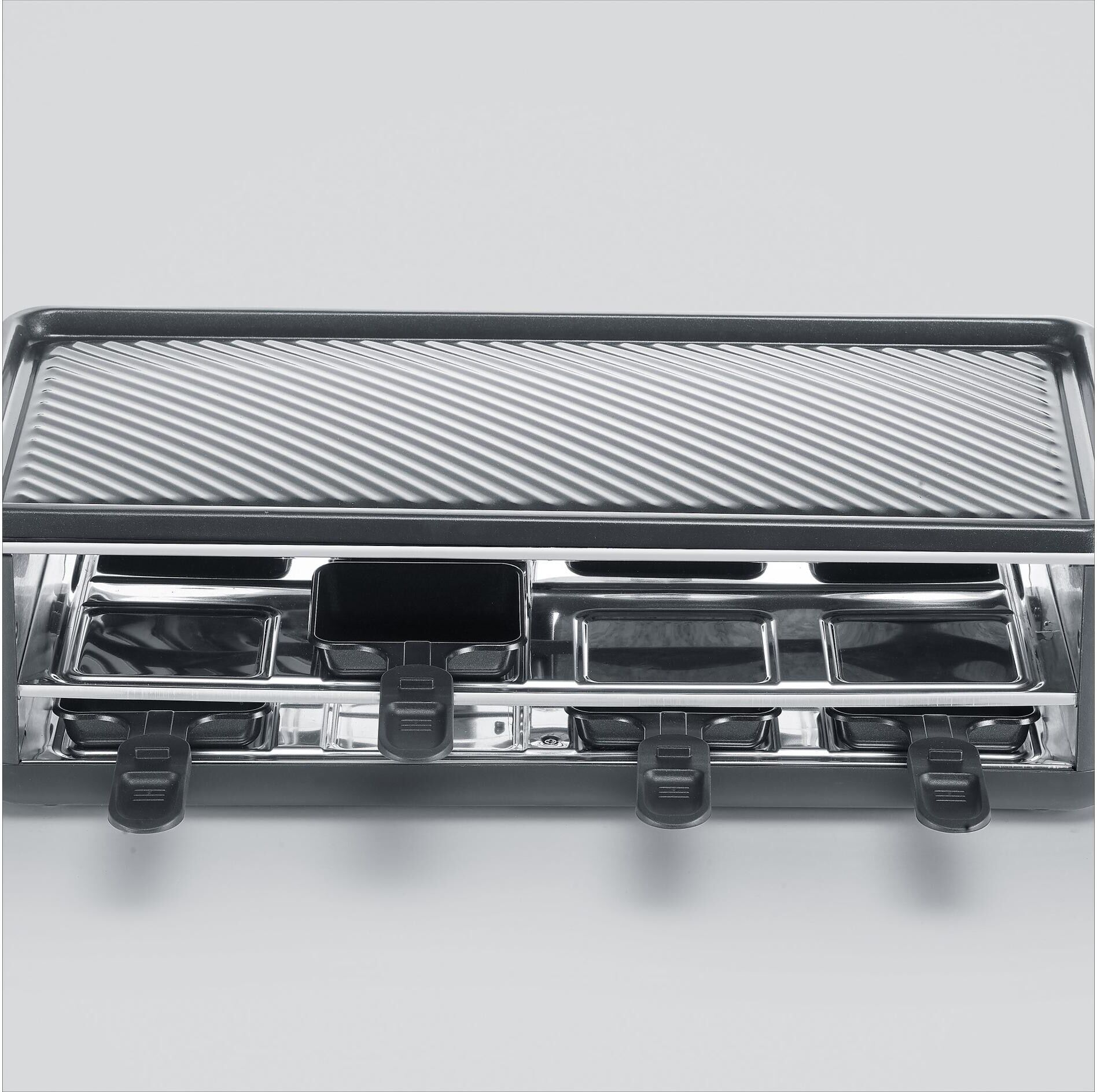 Severin Raclette "Black Line Lite RG 2365 8 Personen", schwarz, Raclettes, Raclette schwarz Einheitsgröße