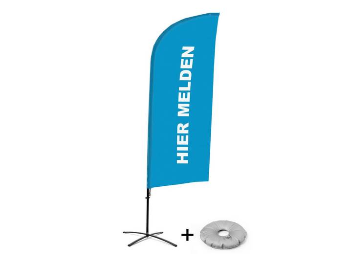 Showdown Displays Standregal Showdown Displays Beachflag - Komplett-Set - Hier Anmelden - Niederlän, 1-tlg.