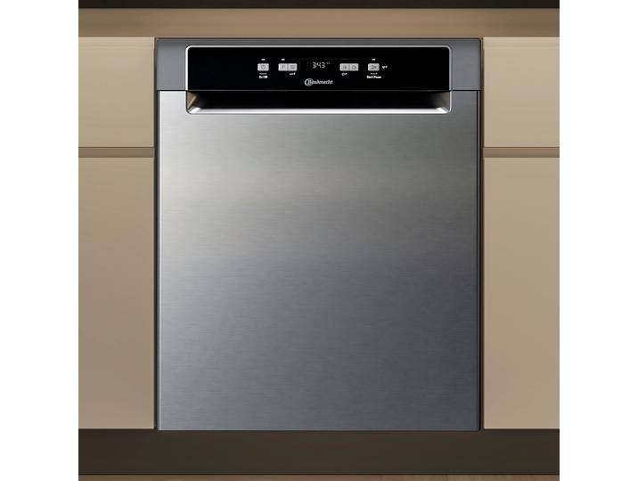 BAUKNECHT Unterbaugeschirrspüler BKSV1 UAN , Energieeffizienz: A, silber, B:59,8cm H:82cm T:59cm, Geschirrspüler, ActiveDry – automatische Türöffnung für perfekt getrocknetes Geschirr, Unterbaugeschirrspüler
