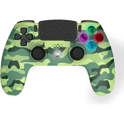 Freaks and Geeks Green Camo Wireless Controller (PS4), Gaming Controller, Mehrfarbig
