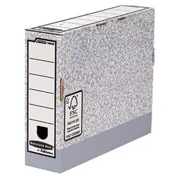 Bankers Box Archivschachtel System grau/weiß 1080001